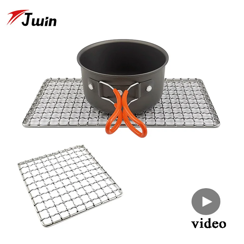 Outdoor Camping Pot Rack 304 Stainless Steel Portable Barbecue Grid Grill Camping Cookware Picnic Utensils Tableware For Tourism
Outdoor Camping Pot Rack 304 Stainless Steel Portable Barbecue Grid Grill Camping Cookware Picnic Utensils Tableware For Tourism