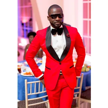 2020 Bespoke Classic Red Men Suit Set Fit For Prom Wedding Groom Tuxedos Groomsmen Men Suits Blazers Smart Casual (Jacket+Pants)
2020 Bespoke Classic Red Men Suit Set Fit For Prom Wedding Groom Tuxedos Groomsmen Men Suits Blazers Smart Casual (Jacket+Pants)