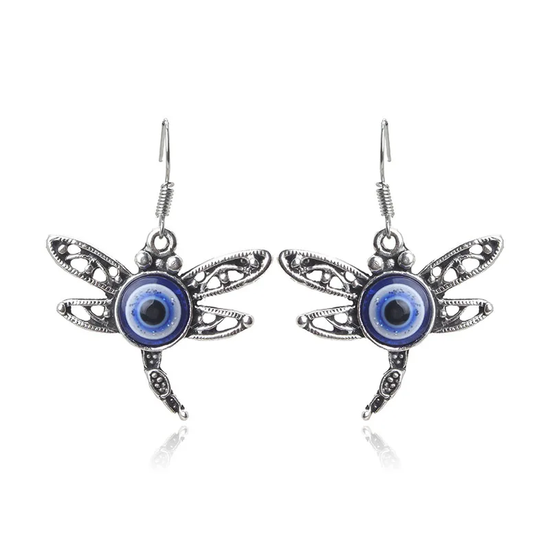 1 pair Alloy Dragonfly Shape Earring Female Evil Eye Charms Earring Dangle Earring For Women Fashion Earring Jewelry
1 pair Alloy Dragonfly Shape Earring Female Evil Eye Charms Earring Dangle Earring For Women Fashion Earring Jewelry