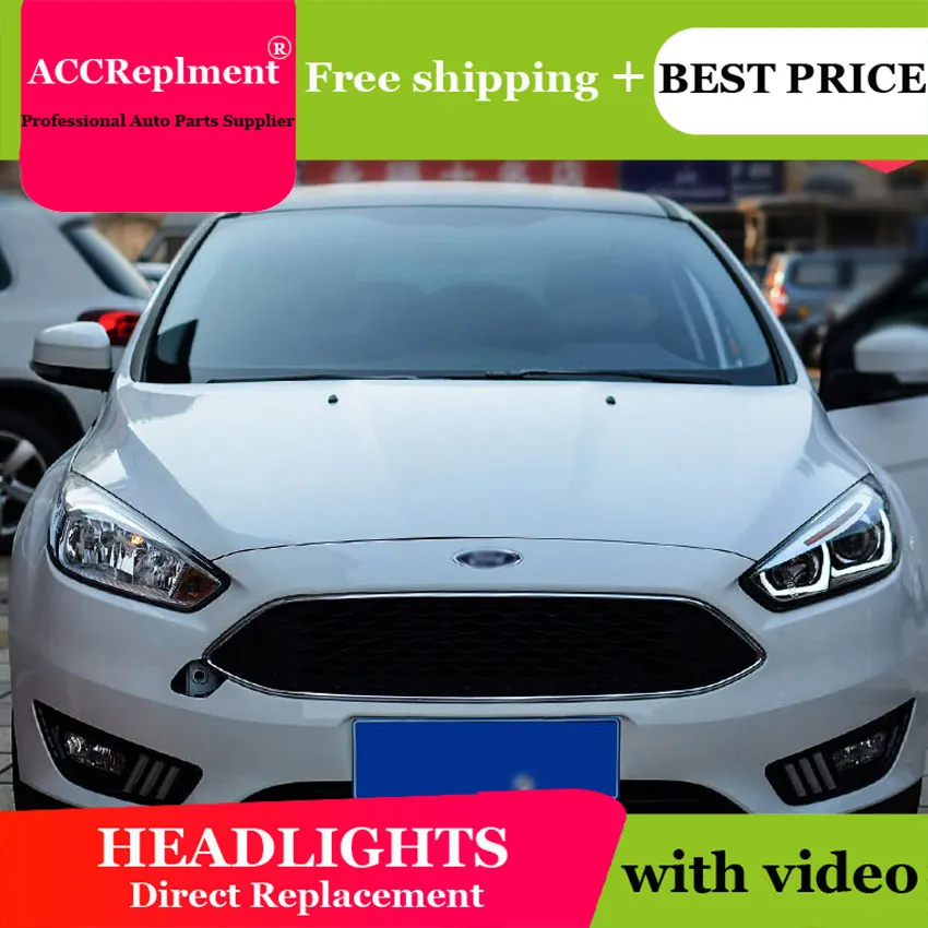 car styling For Ford Focus headlights U angel eyes 2015 For Ford Focus LED light bar Q5 bi xenon lens LED Bulb projector running
car styling For Ford Focus headlights U angel eyes 2015 For Ford Focus LED light bar Q5 bi xenon lens LED Bulb projector running