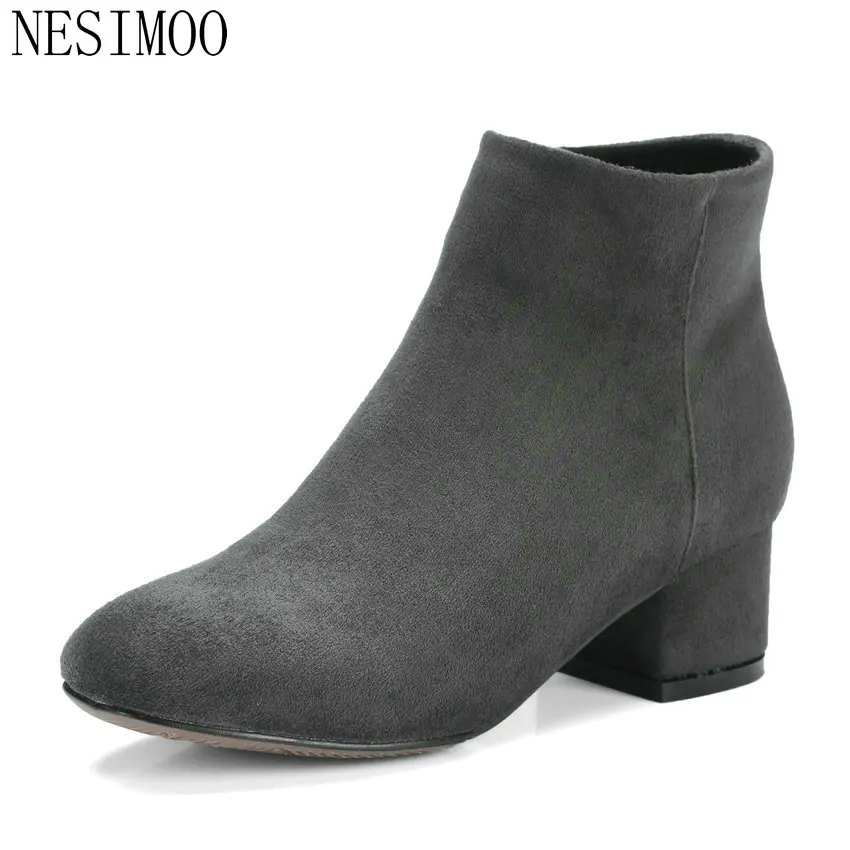 NESIMOO 2018 Women Boots Winter Shoes Square Med Heel Ankle Boots High Quality Sewing Western Ladies Boots Size 34-43
NESIMOO 2018 Women Boots Winter Shoes Square Med Heel Ankle Boots High Quality Sewing Western Ladies Boots Size 34-43