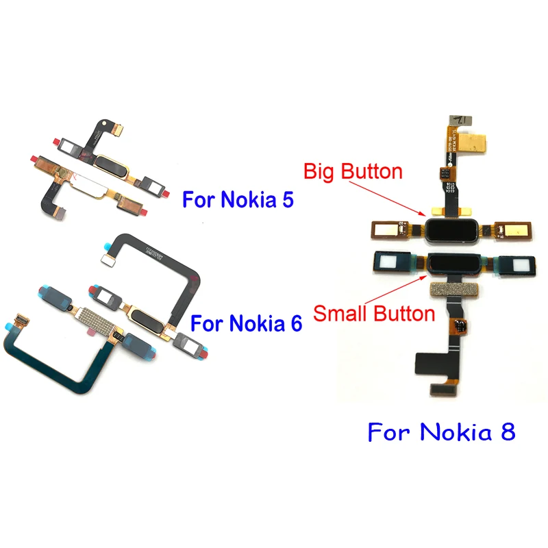 New Fingerprint Sensor Flex Cable For Nokia 5 6 8 Home Back Button Key Touch ID Ribbon Repair Parts
New Fingerprint Sensor Flex Cable For Nokia 5 6 8 Home Back Button Key Touch ID Ribbon Repair Parts