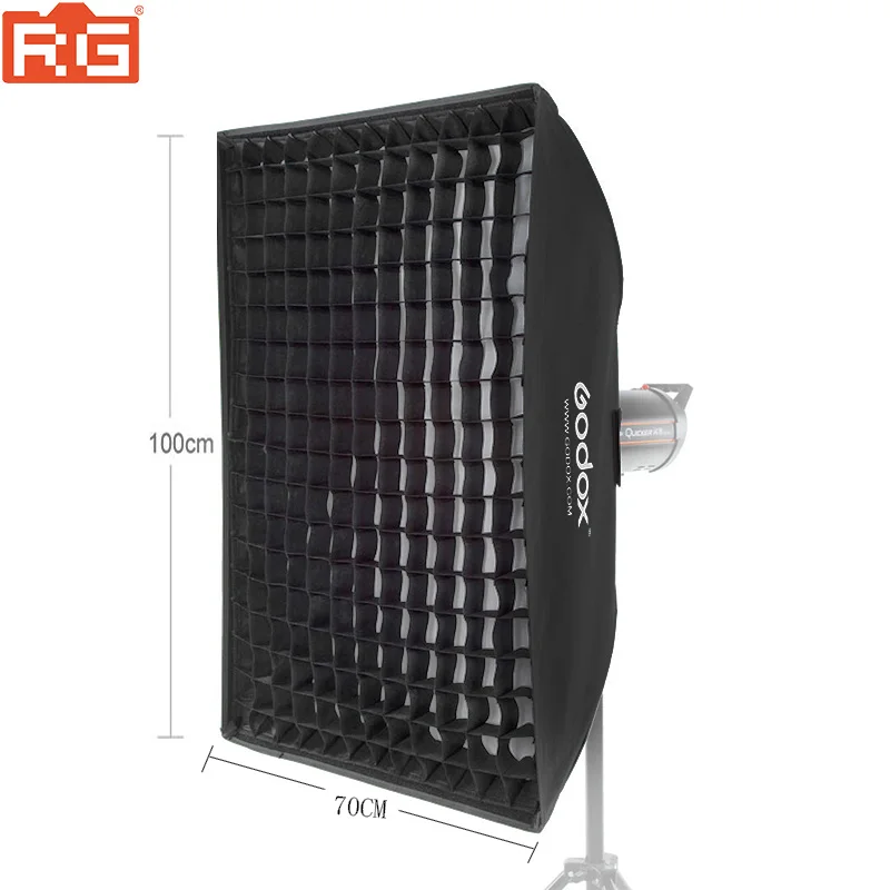 Godox softbox 70*100cm 29"x 39" Portable Rectangular Honeycomb Grid Softbox soft box with Bowens Mount for Studio Flash lights
Godox softbox 70*100cm 29"x 39" Portable Rectangular Honeycomb Grid Softbox soft box with Bowens Mount for Studio Flash lights