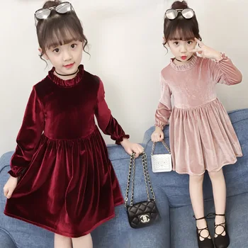 Girl Kids Children's Spring Clothes Long Sleeve Velvet Dress Dresses For Girls A-Line Casual Princess Dress Vestidos New 2018 46
Girl Kids Children's Spring Clothes Long Sleeve Velvet Dress Dresses For Girls A-Line Casual Princess Dress Vestidos New 2018 46