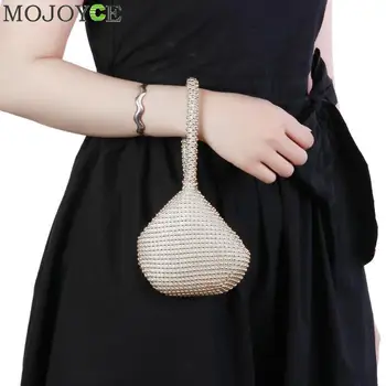 Golden Metal Clutch Bags for Women Ladies Small Fashion Day Clutches Pearl Beaded Purse for Dinner Party Metallic Handbags
Golden Metal Clutch Bags for Women Ladies Small Fashion Day Clutches Pearl Beaded Purse for Dinner Party Metallic Handbags