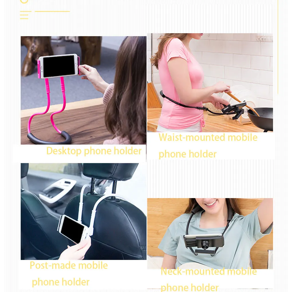New Hanging Neck Mobile Phone Holder Lazy Smartphone Bracket 360 Rotating Flexible Desktop Bed Phone Stand
New Hanging Neck Mobile Phone Holder Lazy Smartphone Bracket 360 Rotating Flexible Desktop Bed Phone Stand