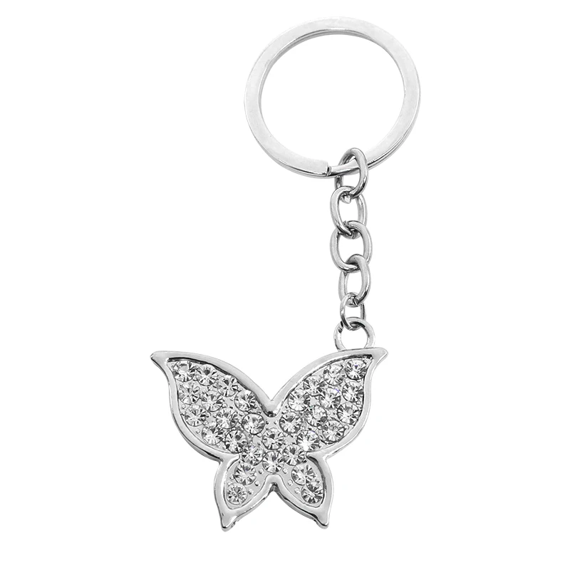 Trendy Insect Key chains Full White Rhinestone Butterfly Keychain For Women Silver Metal Key Chain Jewelry Gifts Drop Shipping
Trendy Insect Key chains Full White Rhinestone Butterfly Keychain For Women Silver Metal Key Chain Jewelry Gifts Drop Shipping