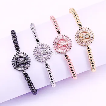 Fashion 10Pcs New Style Pave White CZ Boy Connector and 4mm Round Beads Braided Macrame Bracelet Adjustable Jewelry
Fashion 10Pcs New Style Pave White CZ Boy Connector and 4mm Round Beads Braided Macrame Bracelet Adjustable Jewelry