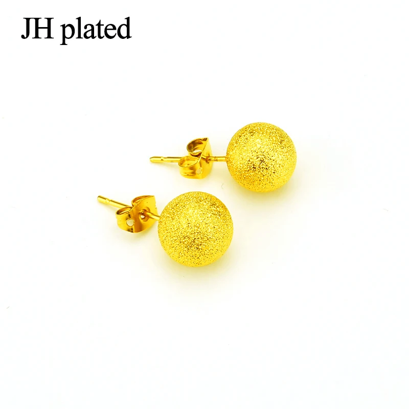 JHplated Ethiopian Middle East African 24K 4mm&6mm&8mm&12mm Ball Earring gold color For Women Gift
JHplated Ethiopian Middle East African 24K 4mm&6mm&8mm&12mm Ball Earring gold color For Women Gift