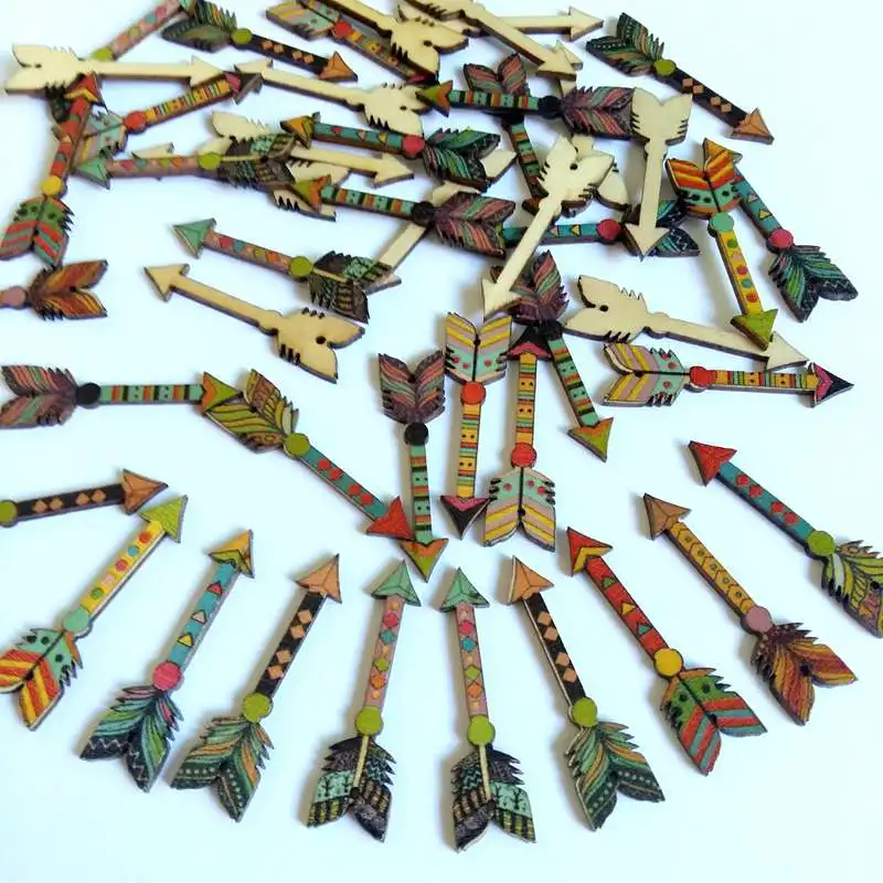 50Pcs/pack Mixed Printed arrow Wooden Buttons 1 Holes Sewing Craft Scrapbooking Cardmaking For DIY Home Decor Accessories
50Pcs/pack Mixed Printed arrow Wooden Buttons 1 Holes Sewing Craft Scrapbooking Cardmaking For DIY Home Decor Accessories