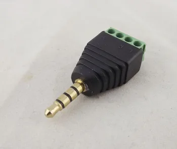 10pcs 3.5mm 1/8" Stereo 4 Pole Male Plug To AV Screw Video Balun Terminal Adapter
10pcs 3.5mm 1/8" Stereo 4 Pole Male Plug To AV Screw Video Balun Terminal Adapter