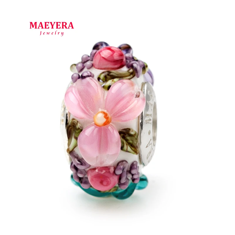 MAEYERA Brand New 925 Sterling Silver Tricolor Flower Stereo Petals Murano Glass Beads Fit European Charm Jewelry 920347
MAEYERA Brand New 925 Sterling Silver Tricolor Flower Stereo Petals Murano Glass Beads Fit European Charm Jewelry 920347