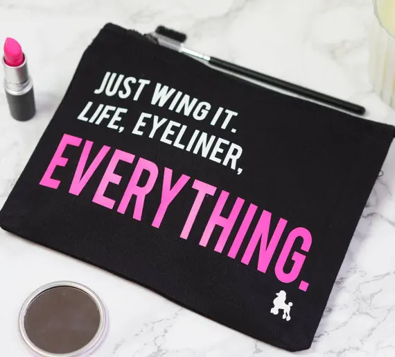 customize Just Wing It Mothers day Birthday wedding presents Make Up Cosmetic makeup Bags Organizer Brush Holder party favors
customize Just Wing It Mothers day Birthday wedding presents Make Up Cosmetic makeup Bags Organizer Brush Holder party favors
