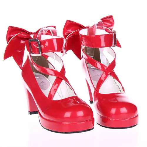 2016 New Puella Magi Madoka Magica Cosplay Shoes Japanese Style Anime Lolita Shoes High Heels for Women w/Bowknot
2016 New Puella Magi Madoka Magica Cosplay Shoes Japanese Style Anime Lolita Shoes High Heels for Women w/Bowknot
