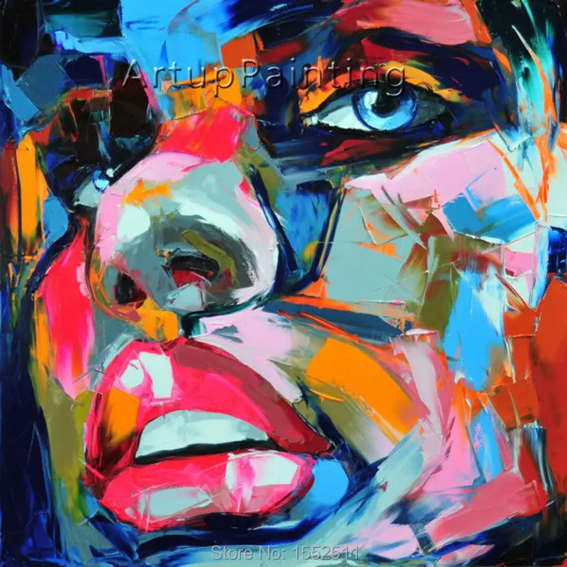 Palette knife painting portrait Palette knife Face Oil painting Impasto figure on canvas Hand painted Francoise Nielly 13-20
Palette knife painting portrait Palette knife Face Oil painting Impasto figure on canvas Hand painted Francoise Nielly 13-20