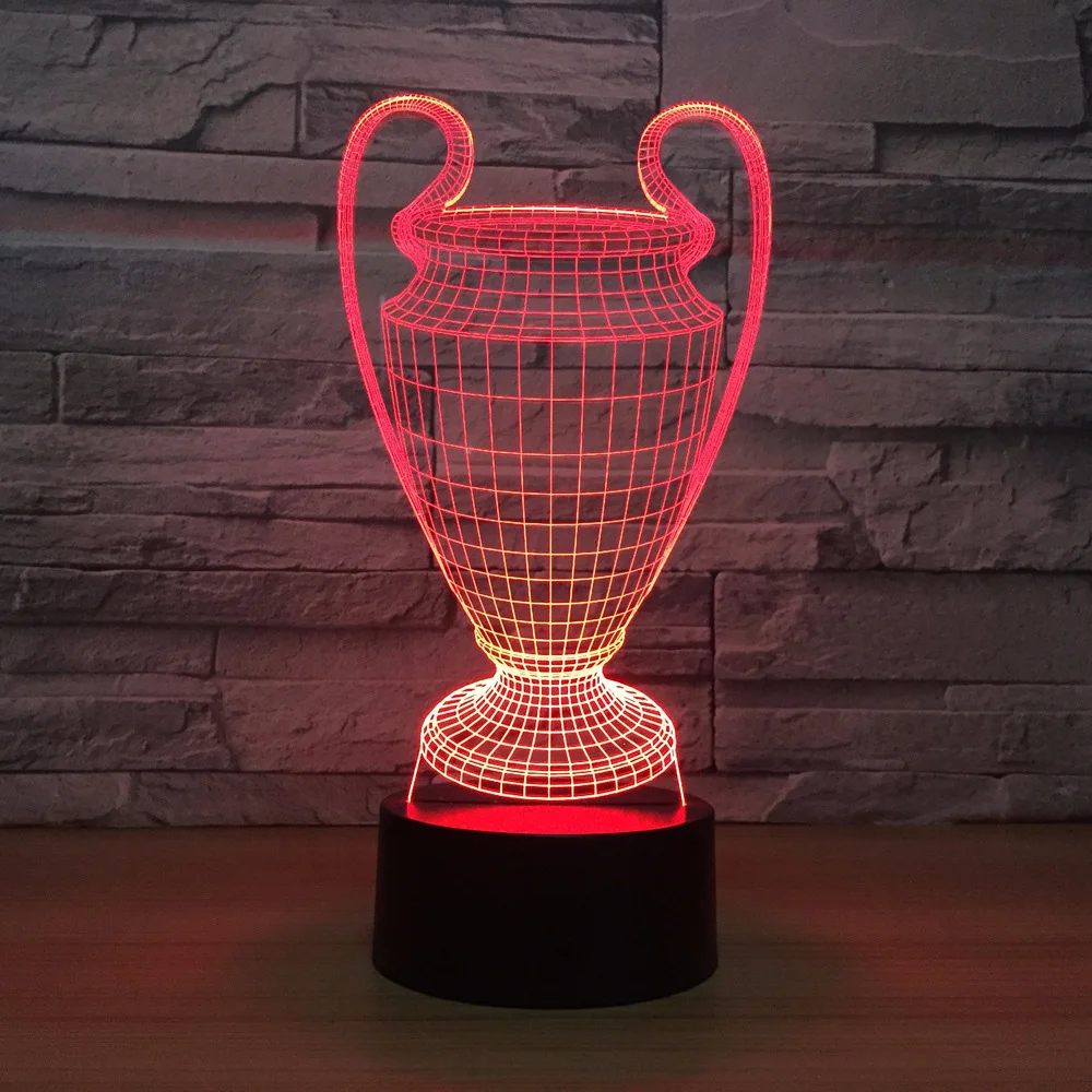 Trophy 3D Lamp 7 Colors Changing LED Night Light Touch Button USB Bedroom Sleep Luminaria Friends Gift Drop Shipping
Trophy 3D Lamp 7 Colors Changing LED Night Light Touch Button USB Bedroom Sleep Luminaria Friends Gift Drop Shipping