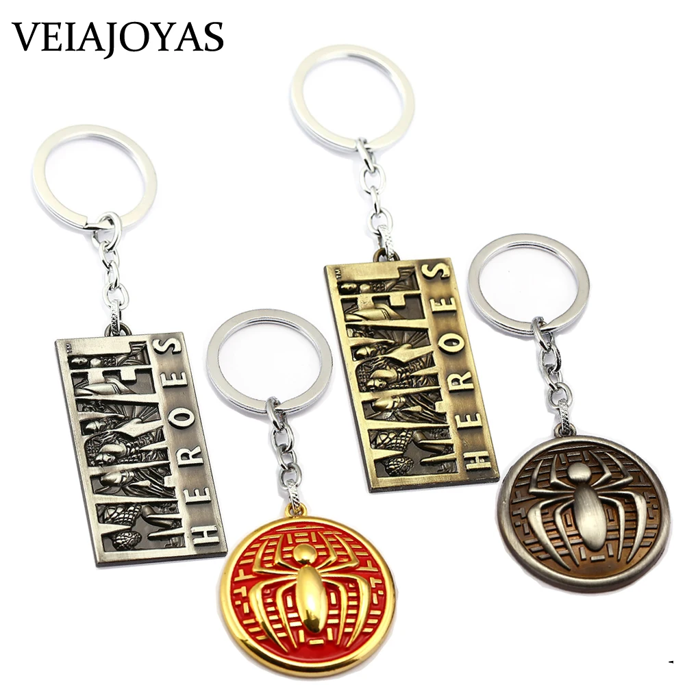 Marvel Heroes Silver Bronze Alloy Keychain Superhero Spiderman Pendant Spider Man Keyring Chaveiros Car Key Chains For Mens Gift
Marvel Heroes Silver Bronze Alloy Keychain Superhero Spiderman Pendant Spider Man Keyring Chaveiros Car Key Chains For Mens Gift