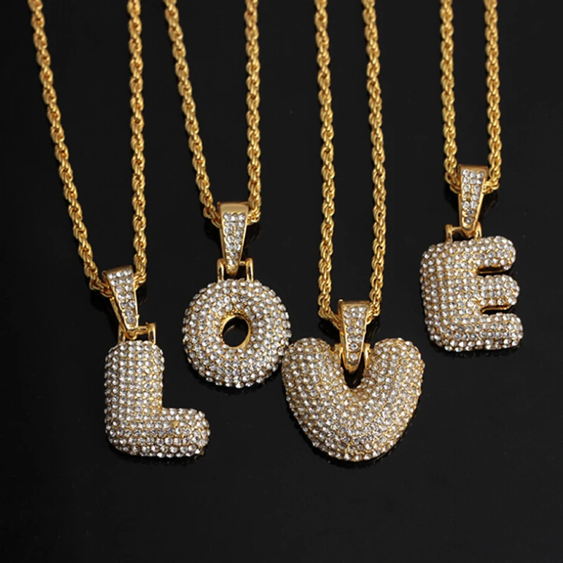 Punk Fashion Zirconia Crystal 26 A-Z Letters Pendant Necklace For Men Initials Name Necklace Men Hip Hop Jewelry
Punk Fashion Zirconia Crystal 26 A-Z Letters Pendant Necklace For Men Initials Name Necklace Men Hip Hop Jewelry