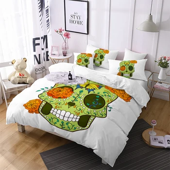 Green Skull Bedding White Black Cactus Duvet Cover Set Printed Flowers Bedclothes 3pcs US/AU/RU Size M2225
Green Skull Bedding White Black Cactus Duvet Cover Set Printed Flowers Bedclothes 3pcs US/AU/RU Size M2225