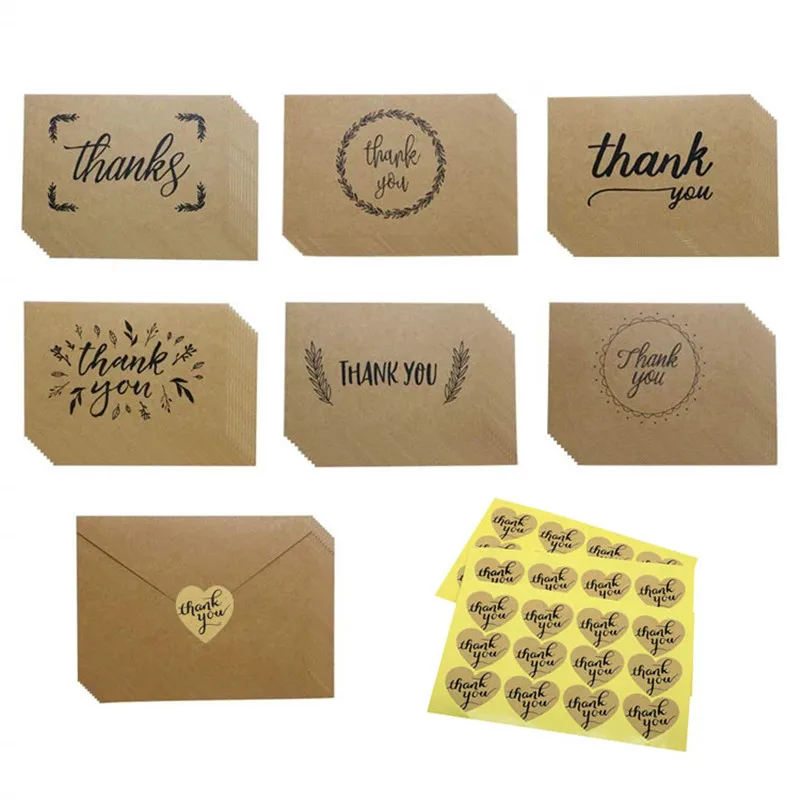 3-Pcs Thank You Cards Brown Kraft Paper 6 Design Thank you Greeting Note Card with Envelopes and Stickers 4 x 6 Inch
3-Pcs Thank You Cards Brown Kraft Paper 6 Design Thank you Greeting Note Card with Envelopes and Stickers 4 x 6 Inch
