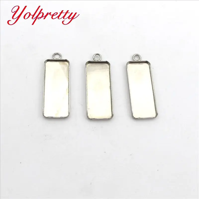 Yolprtty 10pcs 10*25mm Inner Size Bright Silver Colors Plated High QualityStainless steel Material Cameo Setting Pendant Tray
Yolprtty 10pcs 10*25mm Inner Size Bright Silver Colors Plated High QualityStainless steel Material Cameo Setting Pendant Tray