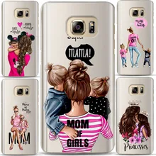 Модные чёрный; коричневый волос для мам и детей, девочек queen 01 чехол для samsung Galaxy S7 S8 S9 S10 A6 A8 плюс 2018 силиконовая Женская чехол для телефона(China)