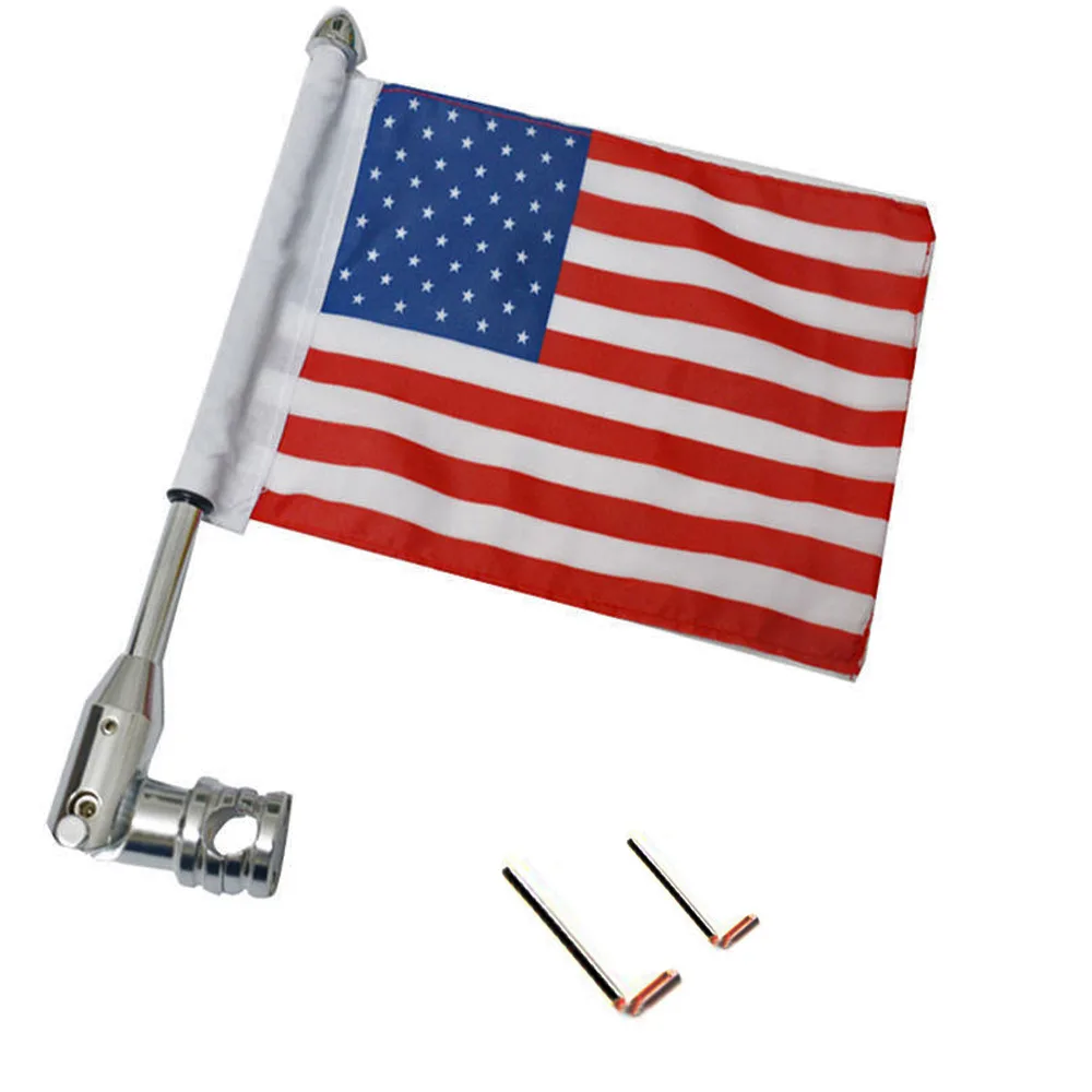 Chrome Motorcycle Motocross Luggage Rack Adjustable Flag Pole America Mount Flag USA American For Harley Davidson Dyna Glide
Chrome Motorcycle Motocross Luggage Rack Adjustable Flag Pole America Mount Flag USA American For Harley Davidson Dyna Glide