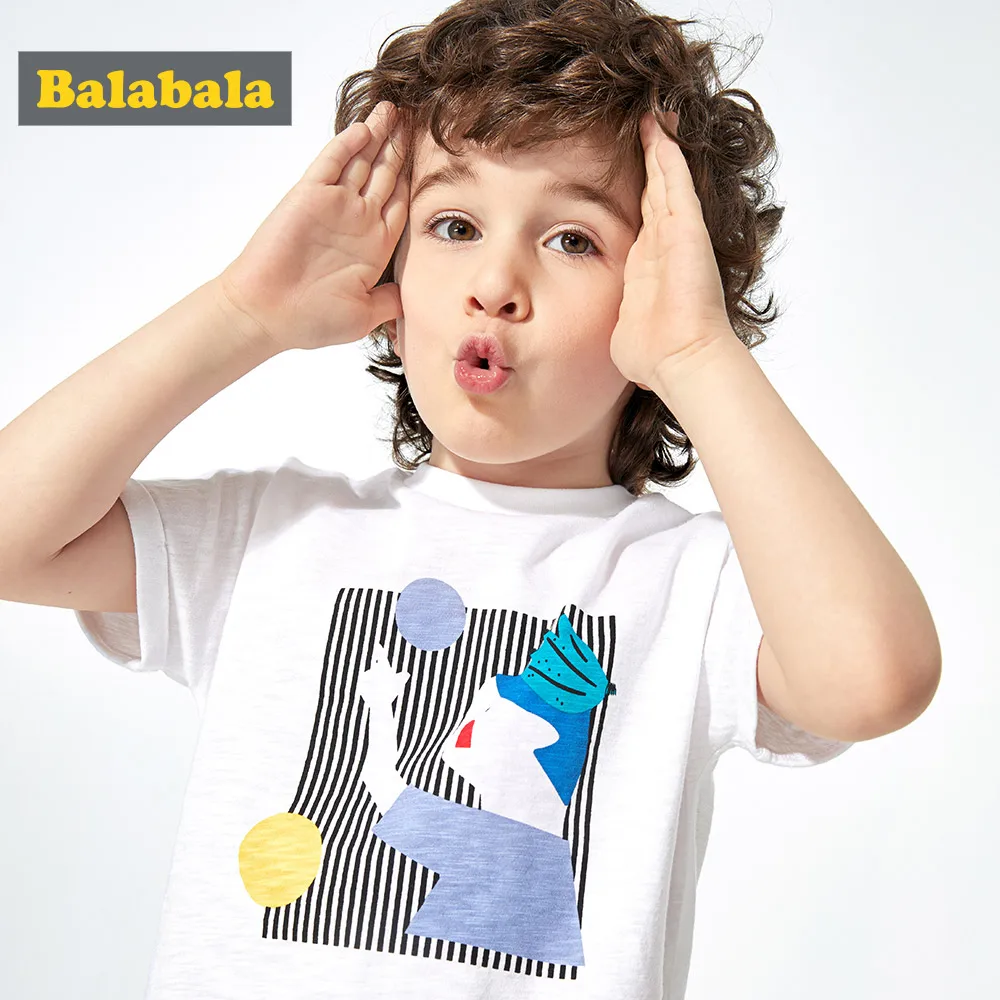 BalabalaChildren clothing boy short sleeve tshirt tide boy baby summer 2019 new children's simple printed t shirt
BalabalaChildren clothing boy short sleeve tshirt tide boy baby summer 2019 new children's simple printed t shirt