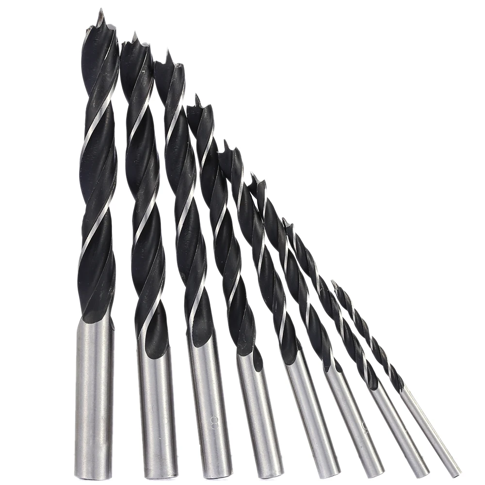 8pcs/set 3-10mm Brad Point Wood Drill Bit High-carbon Steel Wood Drill Bit Set Three Point Woodworking Drill 345 6 7 8 9 10mmH52
8pcs/set 3-10mm Brad Point Wood Drill Bit High-carbon Steel Wood Drill Bit Set Three Point Woodworking Drill 345 6 7 8 9 10mmH52