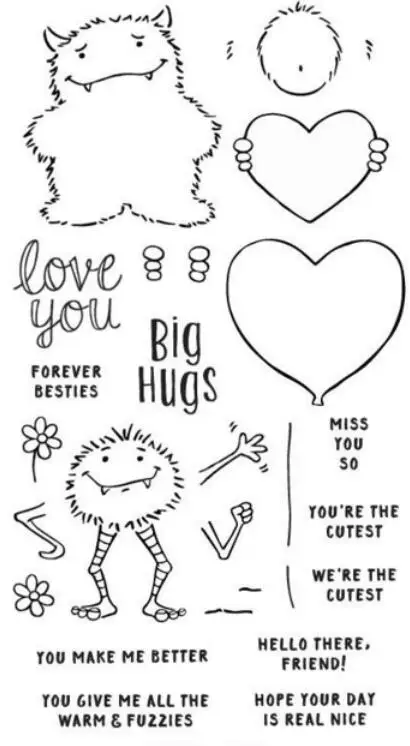 MONSTER LOVE Clear Stamp Or stamp for DIY Scrapbooking/Card Making/Kids Fun Decoration SuppliesA356
MONSTER LOVE Clear Stamp Or stamp for DIY Scrapbooking/Card Making/Kids Fun Decoration SuppliesA356