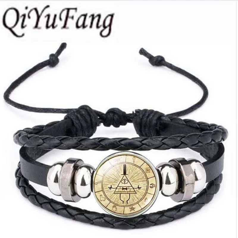 Qiyufang Steampunk Drama Gravity Falls Mysteries BILL CIPHER WHEEL bracelet bangle Glass Doctor Who 1pc Men Handmade Jewelry
Qiyufang Steampunk Drama Gravity Falls Mysteries BILL CIPHER WHEEL bracelet bangle Glass Doctor Who 1pc Men Handmade Jewelry