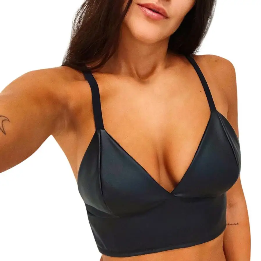 #5 2019 NEW HOT Fashion Women's Leather Sleeveless Sling Daily Top Wrapped Chest V-Neck Free ship
#5 2019 NEW HOT Fashion Women's Leather Sleeveless Sling Daily Top Wrapped Chest V-Neck Free ship