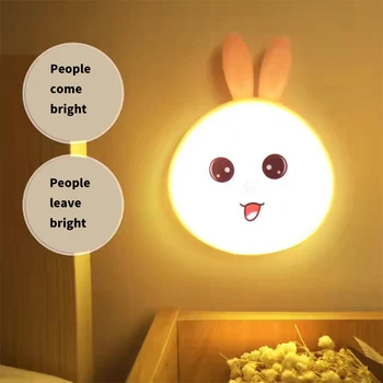 Creative new product cute rabbit body induction charging night light, portable, easy to carry, can be used as a gift
Creative new product cute rabbit body induction charging night light, portable, easy to carry, can be used as a gift