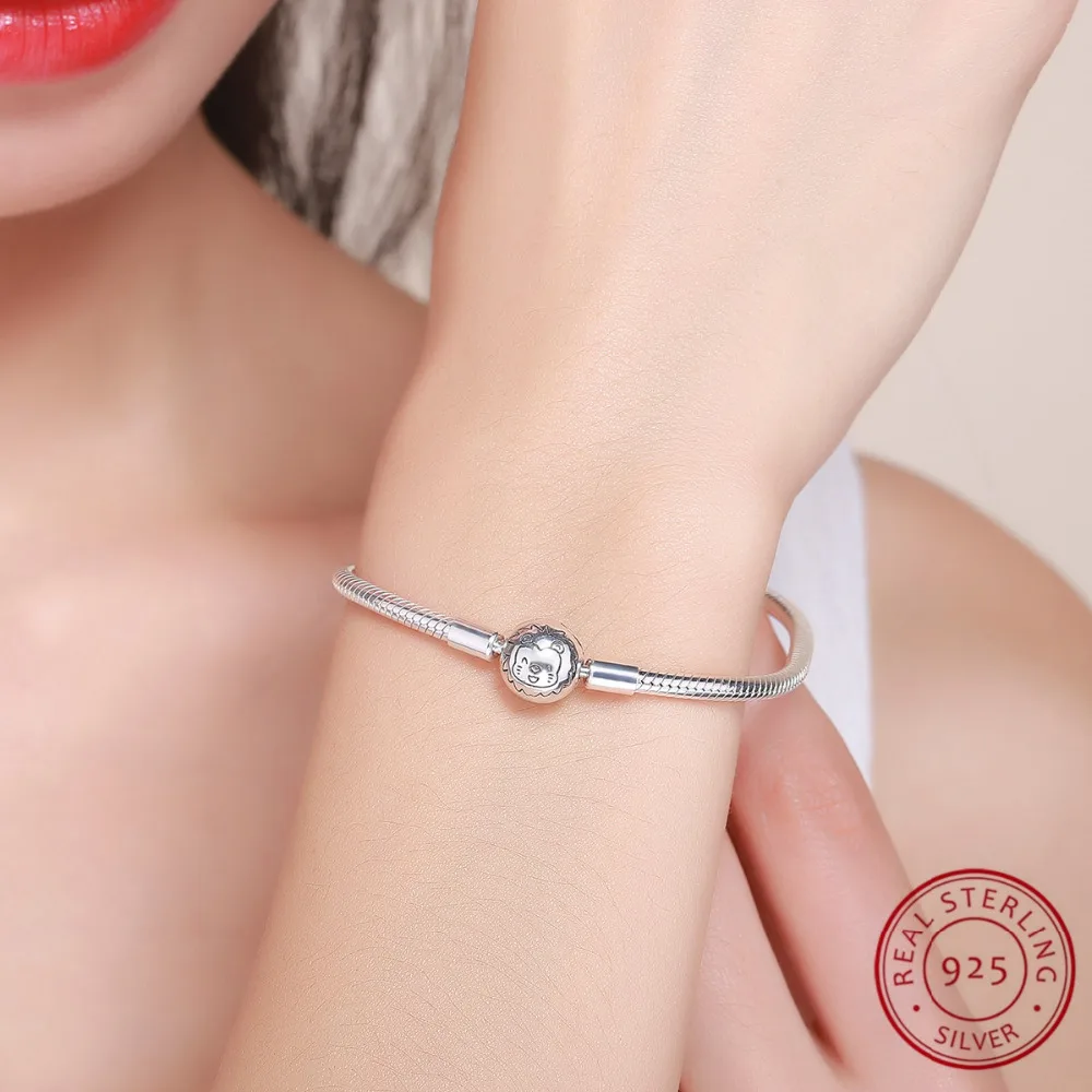 17-20CM WEDDING SALE Authentic 100% 925 Sterling Silver Snake Chain Bangle & Bracelet Luxury Lovely Lion Anilmal Jewelry
17-20CM WEDDING SALE Authentic 100% 925 Sterling Silver Snake Chain Bangle & Bracelet Luxury Lovely Lion Anilmal Jewelry