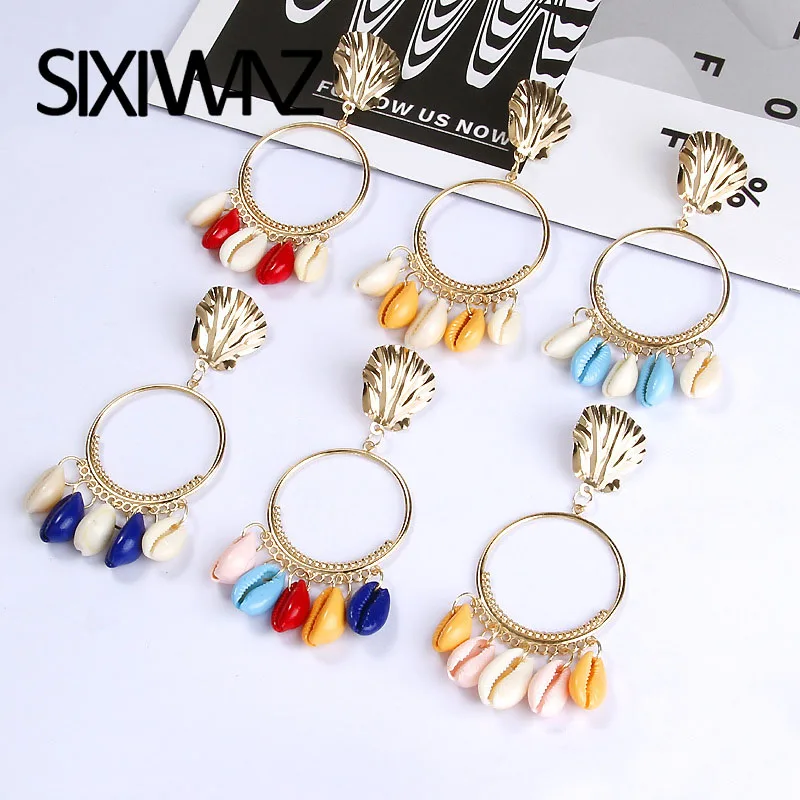 Beach Bohemian Shell Dangle Earrings For Women Seaside Holiday Wind Romantic Shell Earrings Creative Scallop Retro Metal Jewelry
Beach Bohemian Shell Dangle Earrings For Women Seaside Holiday Wind Romantic Shell Earrings Creative Scallop Retro Metal Jewelry