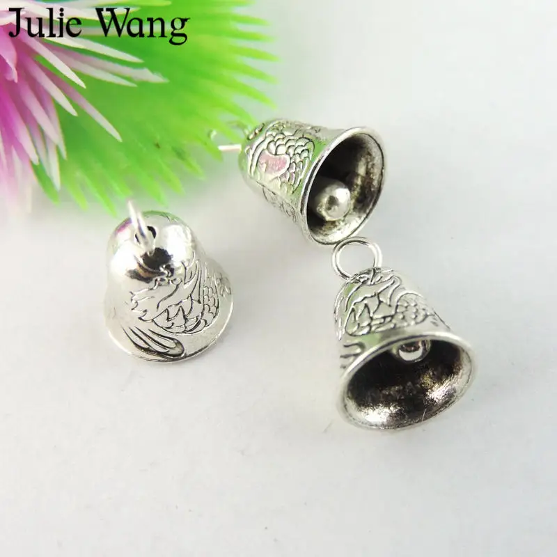 Julie Wang 5-50PCS Small Bell(No Sound) Charms Antique Silver Alloy Pendant Jewelry Making Necklace Bracelet Findings Accessory
Julie Wang 5-50PCS Small Bell(No Sound) Charms Antique Silver Alloy Pendant Jewelry Making Necklace Bracelet Findings Accessory
