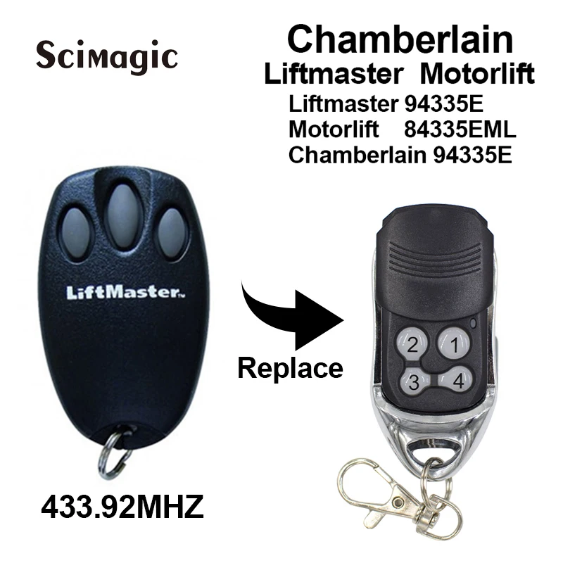 Chamberlain Liftmaster Motorlift 94335E Replacement Remote Control 1A5639-7 Garage door remote control 433.92mhz transmitter
Chamberlain Liftmaster Motorlift 94335E Replacement Remote Control 1A5639-7 Garage door remote control 433.92mhz transmitter