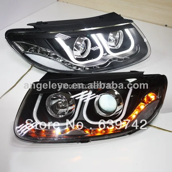 For Santa Fe LED U Style Angel eyes Head Lamp with Bi Xenon Projector Lens 2006-2012 Year LDV2
For Santa Fe LED U Style Angel eyes Head Lamp with Bi Xenon Projector Lens 2006-2012 Year LDV2