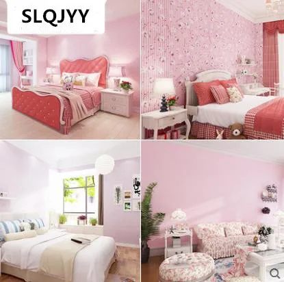 Pink room layout wall stickers decorations dormitory waterproof wallpaper self-adhesive bedroom warm girl stickers wallpaper
