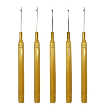 5pcs/lot Wooden Hook Pulling Needle Hair Extensions Tool for Silicone Micro Beads Crochet
5pcs/lot Wooden Hook Pulling Needle Hair Extensions Tool for Silicone Micro Beads Crochet