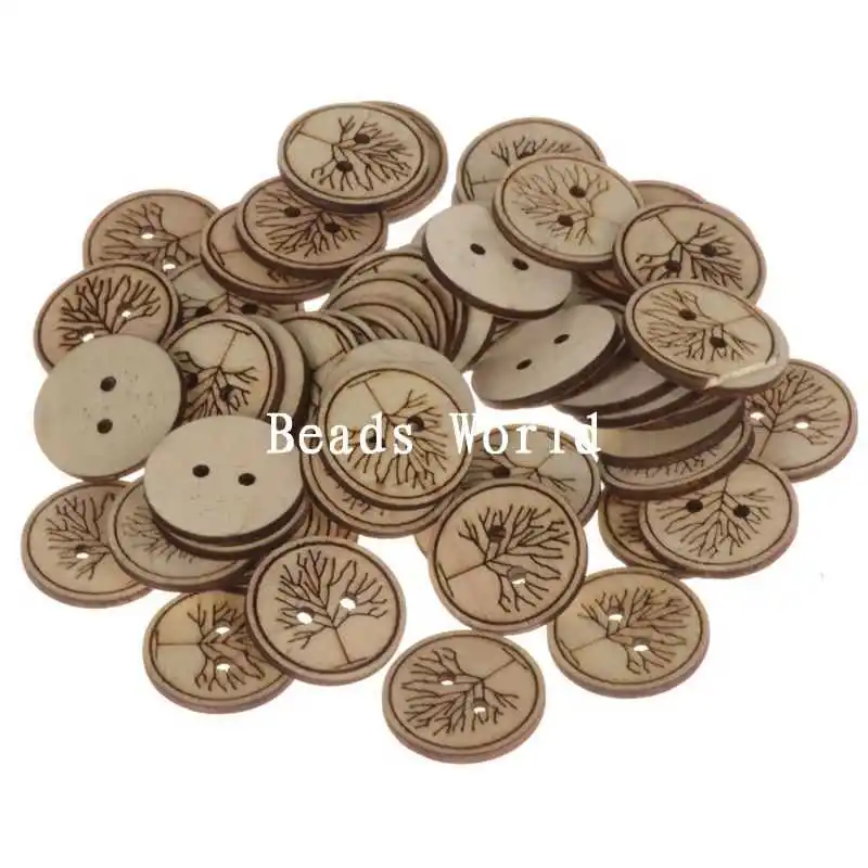 Top Quality 50 Pcs Buttons Sewing Wood Scrapbooking 2 Holes Decorative Round Tree Pattern Card making DIY Home Decor Tools 25mm
Top Quality 50 Pcs Buttons Sewing Wood Scrapbooking 2 Holes Decorative Round Tree Pattern Card making DIY Home Decor Tools 25mm