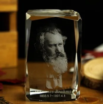 2020 TOP COOL GOOD present - Germany composer Johannes Brahms 3D Crystal Image Decoration--free shipping cost
2020 TOP COOL GOOD present - Germany composer Johannes Brahms 3D Crystal Image Decoration--free shipping cost