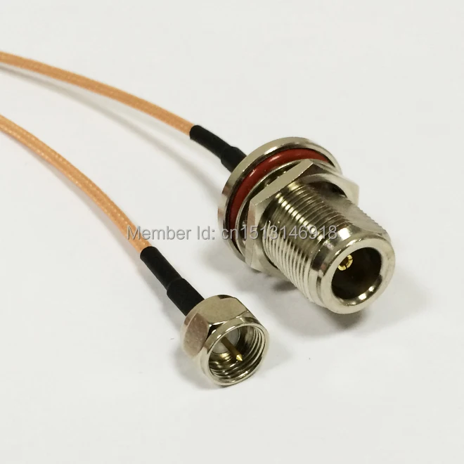 New N Female bulkhead Switch F Male Plug pigtail cable RG316 Wholesale Fast Ship 15CM 6" Adapter
New N Female bulkhead Switch F Male Plug pigtail cable RG316 Wholesale Fast Ship 15CM 6" Adapter