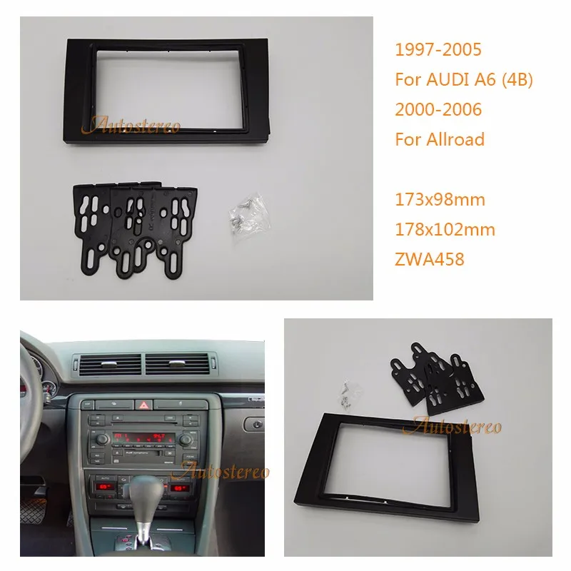 2 Din Car Radio Fascia Panel Kit for AUDI A6 (4B) 1997-2005, Allroad 2000-2006 Car Stereo Radio Fascia Panel Trim
2 Din Car Radio Fascia Panel Kit for AUDI A6 (4B) 1997-2005, Allroad 2000-2006 Car Stereo Radio Fascia Panel Trim