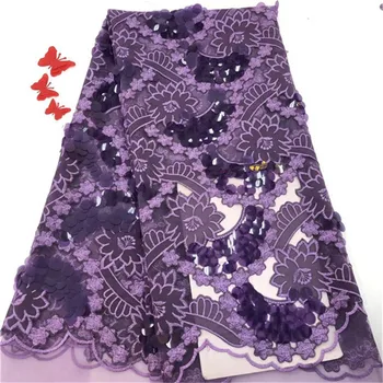 2019 New French embroidered tulle lace fabric with 3D flowers,African net lace purple sequin lace fabric for party dress 5yards
2019 New French embroidered tulle lace fabric with 3D flowers,African net lace purple sequin lace fabric for party dress 5yards