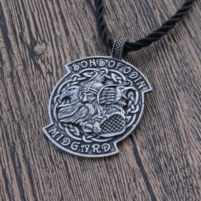 10 шт. lanseis Odin Ravens Viking Mythology мужской кулон Тор Pagan с богами Heathen Asatru Celt Скандинавская