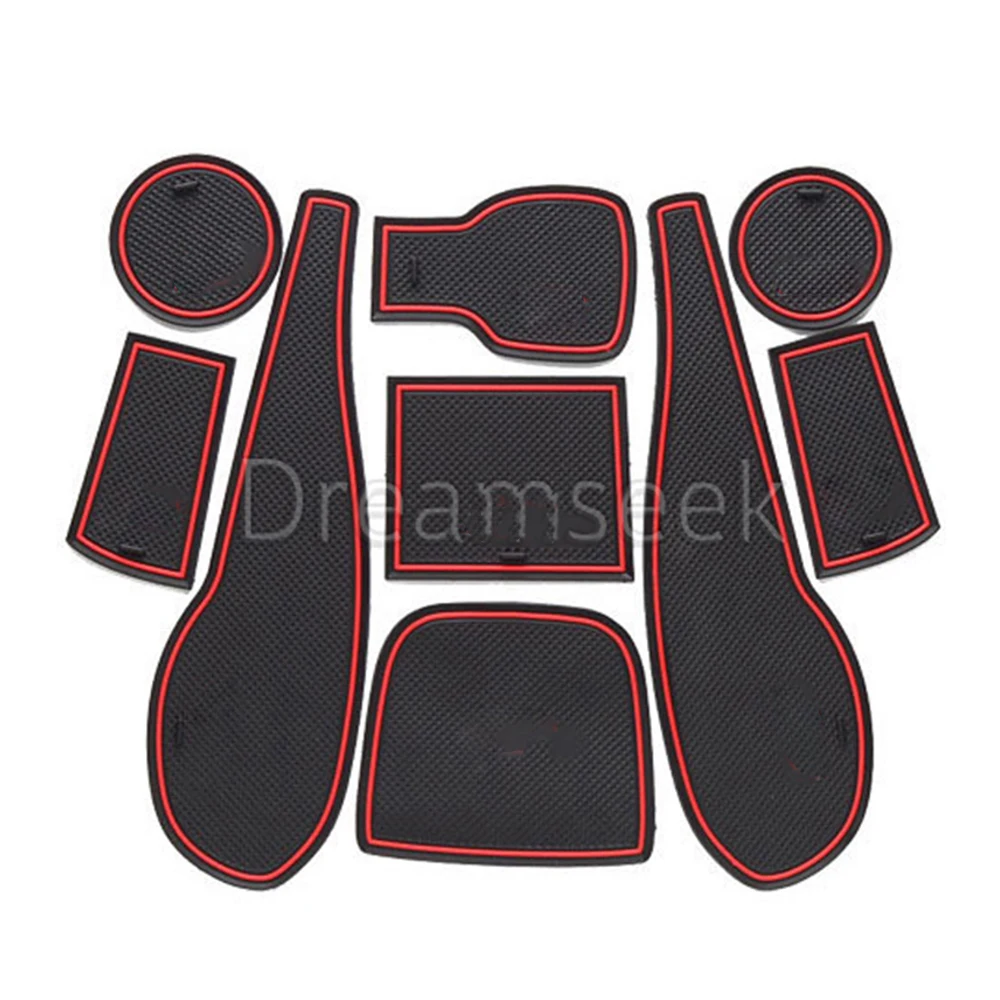 Non-Slip Interior Soft Rubber Door Panel Mats Cup Holder Pad For Chevrolet Cruze