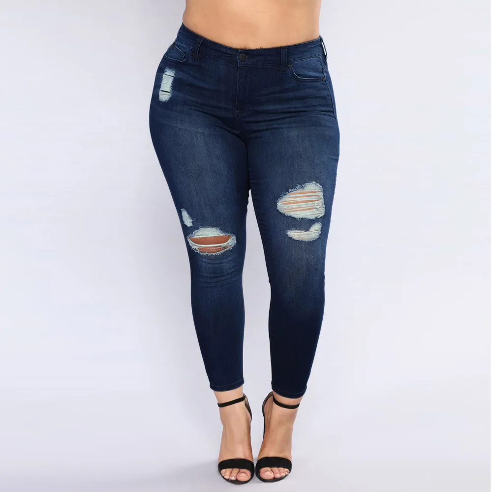 CHAMSGEND Women Plus Size Ripped Stretch Slim Denim Skinny Jeans Pants High Waist Trousers Drop Shipping 1M23&*
CHAMSGEND Women Plus Size Ripped Stretch Slim Denim Skinny Jeans Pants High Waist Trousers Drop Shipping 1M23&*