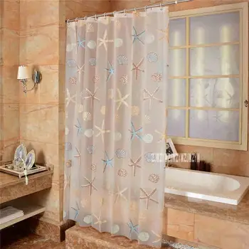 200*200cm Starfish Shell Pattern Waterproof And Mould Proof Shower Curtain Thicken Bathroom Curtain With 16pcs Plastic C-rings
200*200cm Starfish Shell Pattern Waterproof And Mould Proof Shower Curtain Thicken Bathroom Curtain With 16pcs Plastic C-rings