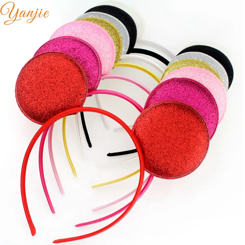 30pcs/lot Gold/Silver Glitter Minnie Ears Headband For Girls And Kids DIY Headbands Hair Bands Girls Hair Accessories
30pcs/lot Gold/Silver Glitter Minnie Ears Headband For Girls And Kids DIY Headbands Hair Bands Girls Hair Accessories